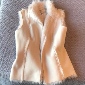 Cozy white for winter vest